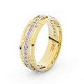 Zlatý dámský prsten DF 3048 ze žlutého zlata, s brilianty