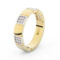 Zlatý dámský prsten DF 3057 ze žlutého zlata, s briliantem