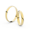 Zlatý snubní prsten FMR 4D30 ze žlutého zlata, bez kamene