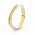 Zlatý dámský prsten DF 3017 ze žlutého zlata, s brilianty