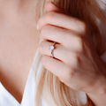 Arlene | Zásnubný prsteň so stredovým diamantom 0.730ct, ružové zlato