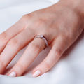 Dafné | Zásnubný prsteň so stredovým kameňom 0.25ct, žlté zlato, s diamantmi