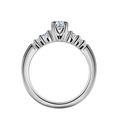 Sierra | Zásnubný prsteň so stredovým kameňom 0.25 ct, biele zlato, s diamantmi