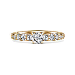 Dafné | Zásnubný prsteň so stredovým kameňom 0.25ct, žlté zlato, s diamantmi