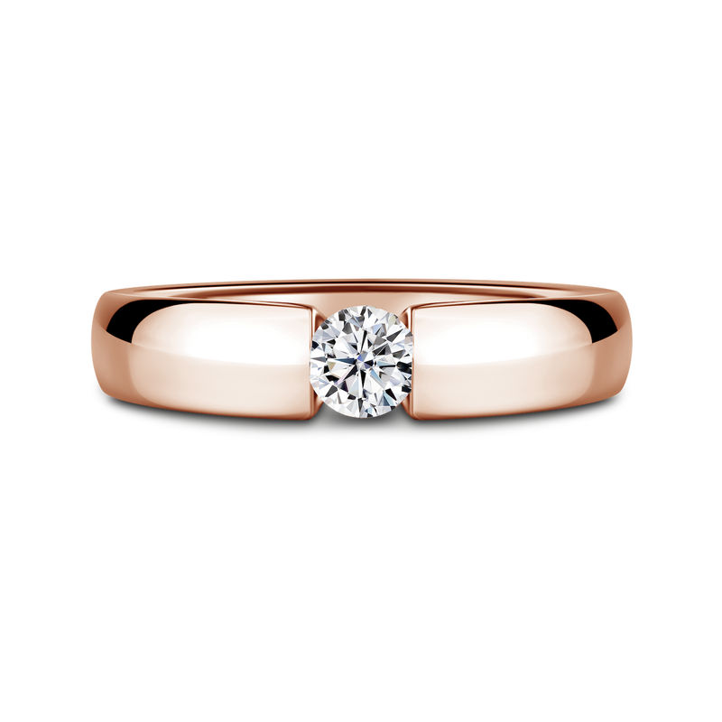 Diona | Zásnubní prsten se středovým diamantem 0.25ct, růžové zlato